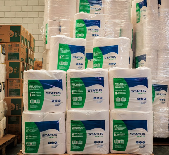 Estoque de papel higiênico 